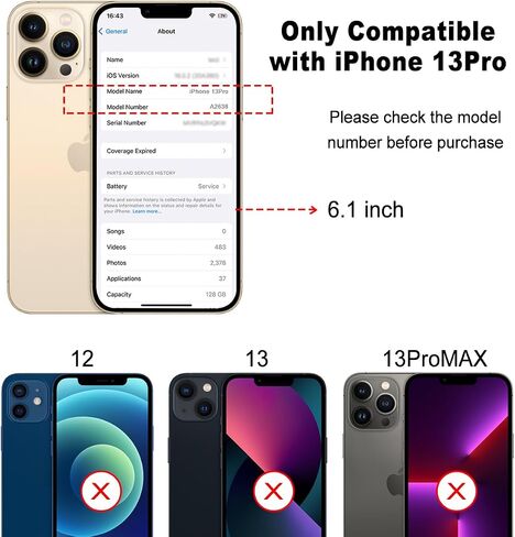 بديل الزجاج الخلفي لهاتف iPhone 13 Pro (A2638 A2483 A2636 A2639 A2640) جميع شركات النقل بدون مجموعة أدوات إصلاح (لـ 13 Pro Green) (أخضر) in Kuwait