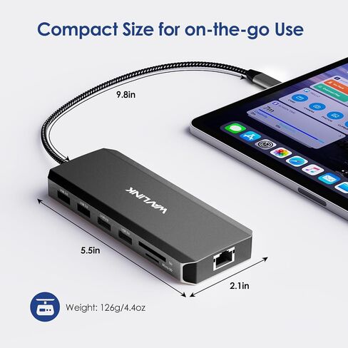 محطة إرساء الكمبيوتر المحمول، 12 في 1 موزع USB C ثلاثي العرض لنظام التشغيل Windows مع DP مزدوج، HDMI، شاحن PD 100 واط، جيجابت إيثرنت، منافذ USB3.0/2.0، قارئ بطاقة SD/TF، ​​ميكروفون/صوت لجهاز Lenovo HP Dell - أسود in Saudi Arabia