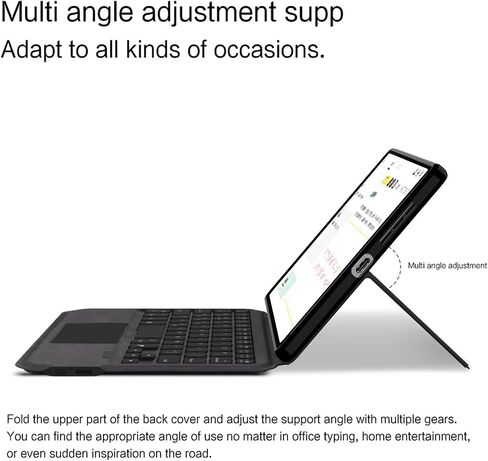 Smart Keyboard Case for Lenovo Legion Y700 8.8-inch Gaming Tablet Case with Integrated Wireless Keyboard Bluetooth Magic Keyboard Compatible for Legion Y700 1/2/3/4 (Black) (Y700 8.8″ 3rd Gen) in Saudi Arabia