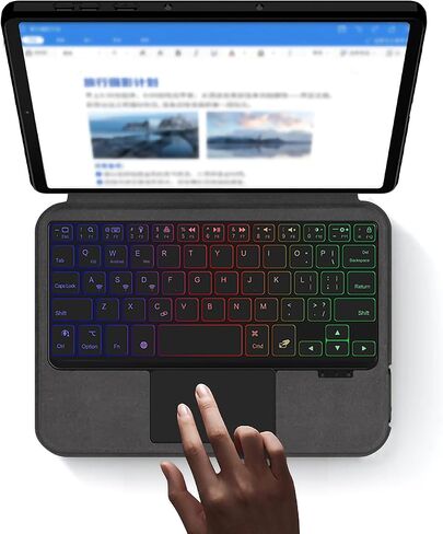 Smart Keyboard Case for Lenovo Legion Y700 8.8-inch Gaming Tablet Case with Integrated Wireless Keyboard Bluetooth Magic Keyboard Compatible for Legion Y700 1/2/3/4 (Black) (Y700 8.8″ 3rd Gen) in Saudi Arabia
