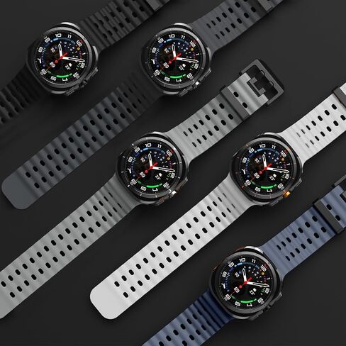 متوافق مع Samsung Galaxy Watch Ultra Bands 47mm (2025/2024)، حزام رياضي من السيليكون الناعم قابل للتنفس ومقاوم للماء متوافق مع Samsung Watch Ultra Band Men Women in Kuwait