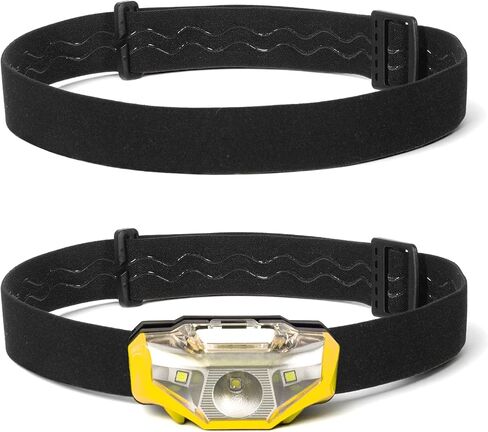 2 Pcs Headlamp Band Replacement,Elastic Headlamp Strap 27inch Adjustable Headlamps Band Holder Replacement for Most Head Lamp,Black in Saudi Arabia