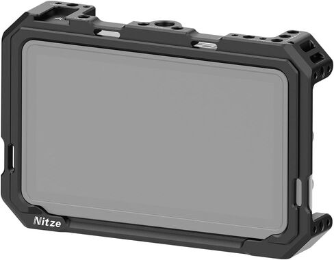 Nitze Cage for Atomos Ninja TX Monitor/Recorder, with Built-in Cold Shoe and NATO Rail - JT-A08A in Saudi Arabia