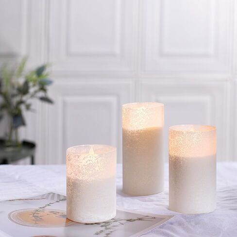 LED Pillar Candle Small - 4 inches Flickering Flameless Candles with Remote, Real Wax Battery Operated Candles with Timer, Ivory Fake Candles for Wedding/Party/Christmas Decor, Set of 6 in Kuwait