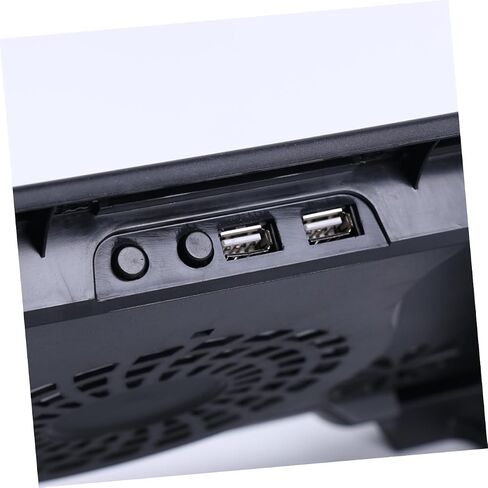 وسادة تبريد للكمبيوتر المحمول USB Angoily مع مراوح فائقة الهدوء، حامل متعدد الزوايا قابل للتعديل، قاعدة مبدد حراري مضادة للانزلاق، محور USB مزدوج، تصميم أضواء LED لتبديد الحرارة وتحسين الكمبيوتر المحمول in Kuwait