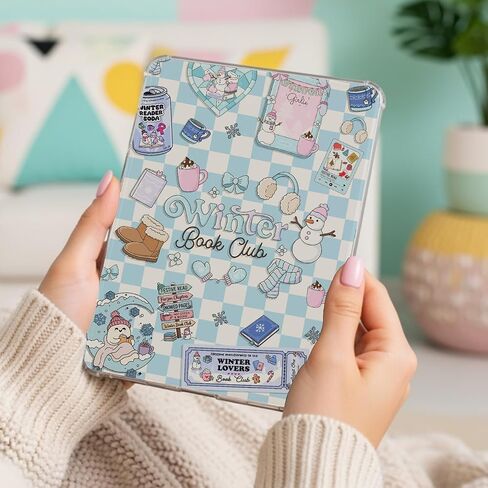 حزمة إدراج بطاقات Bookish لعيد الميلاد الشتوي لحافظة Kindle الشفافة من الجيل الحادي عشر والثاني عشر من Paperwhite & Colorsoft، حافظة، ساحرة، ملصق in Saudi Arabia