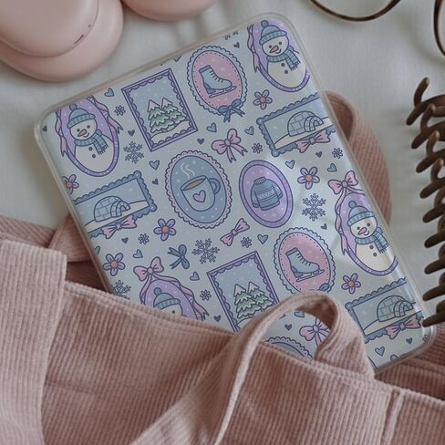 حزمة إدراج بطاقات Bookish لعيد الميلاد الشتوي لحافظة Kindle الشفافة من الجيل الحادي عشر والثاني عشر من Paperwhite & Colorsoft، حافظة، ساحرة، ملصق in Saudi Arabia
