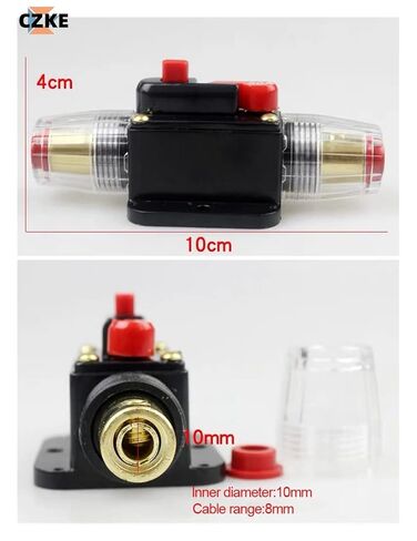 40A سيارة شاحنة مضخم الصوت قطاع دارة فيوز حامل AGU نمط مكبر صوت استيريو تجديد فيوز محول in Kuwait