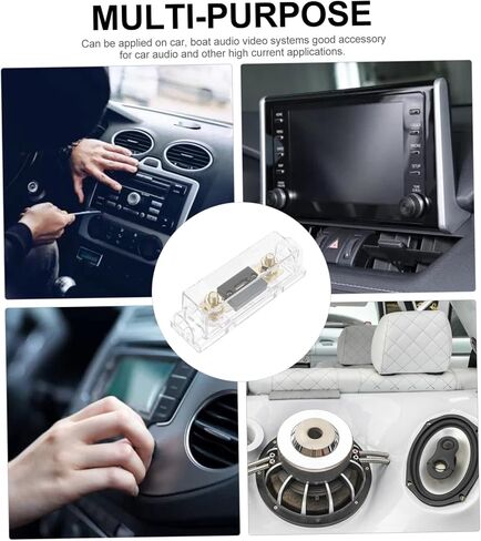 Cabilock 300A Car Audio Anl Fuse Holder with Amp Fuse out Construction Design Easy Installation for Amplifiers Audio Systems in Saudi Arabia