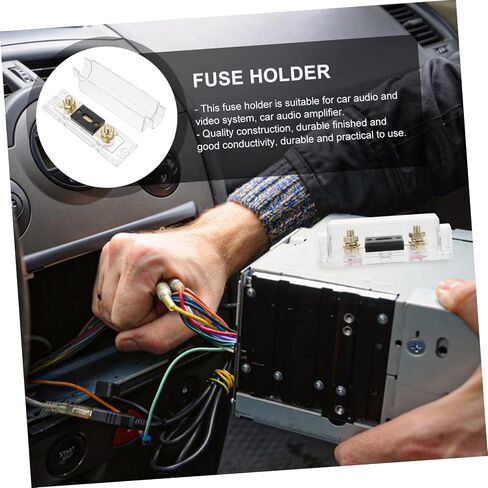 Cabilock 300A Car Audio Anl Fuse Holder with Amp Fuse out Construction Design Easy Installation for Amplifiers Audio Systems in Saudi Arabia