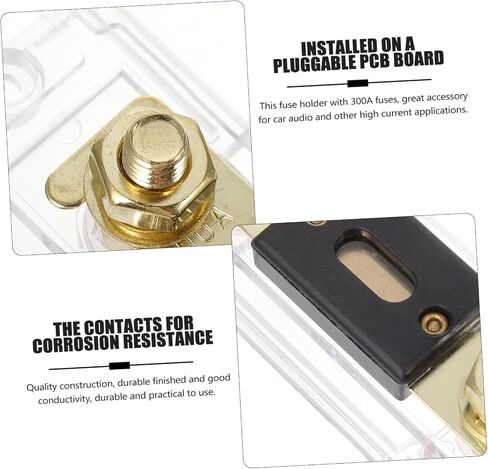 Cabilock 300A Car Audio Anl Fuse Holder with Amp Fuse out Construction Design Easy Installation for Amplifiers Audio Systems in Saudi Arabia