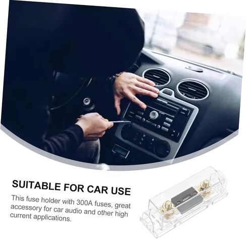 Cabilock 300A Car Audio Anl Fuse Holder with Amp Fuse out Construction Design Easy Installation for Amplifiers Audio Systems in Saudi Arabia