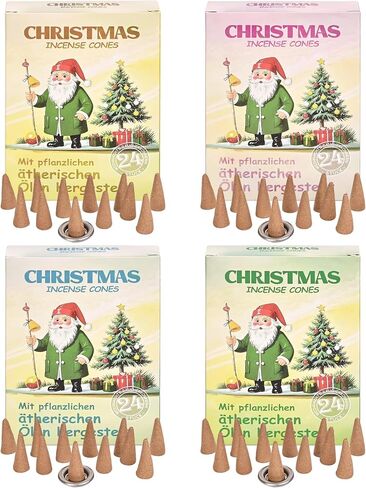 Incense Cones - Mix 6 Scents (96 Cones Total), 16 Cones Each of Rose, Sandalwood, Ocean, Lavender, Frankincense,Coconut Gift Sets in Saudi Arabia