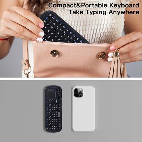 Mini Wireless Keyboard with Touchpad, 2.4G & Bluetooth for Android, PC in Kuwait