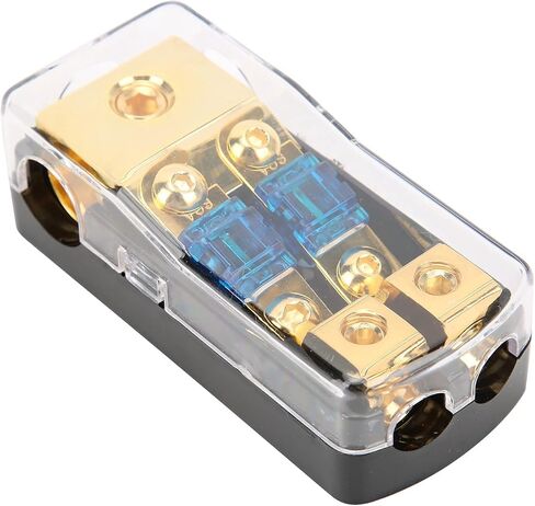 Mini Holder, 1 in 2 Way Out Car Audio Distribution Block Car Audio Block with High Performance for in Kuwait