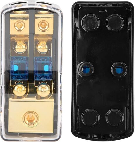 Mini Holder, 1 in 2 Way Out Car Audio Distribution Block Car Audio Block with High Performance for in Kuwait