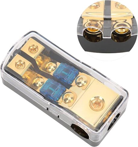 Mini Holder, 1 in 2 Way Out Car Audio Distribution Block Car Audio Block with High Performance for in Kuwait