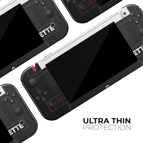 Design Skinz - Compatible with Nintendo Switch OLED Console + Joy-Con - Skin Decal Protective Scratch-Resistant Removable Vinyl Wrap Cover - Vintage Retro Audio Cassette Tape V3 in Saudi Arabia