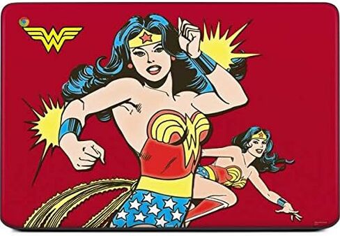 Skinit Decal Laptop Skin Compatible with Chromebook 14 G5 - Officially Licensed Warner Bros Wonder Woman in Action Design in Saudi Arabia