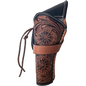 Hulara Genuine Leather Cross Draw Holster Gun Holder 22 .38/357 .44/45 Cal Revolver Western Rough Rider Psitol Holster Fit 4" to 8" in Saudi Arabia