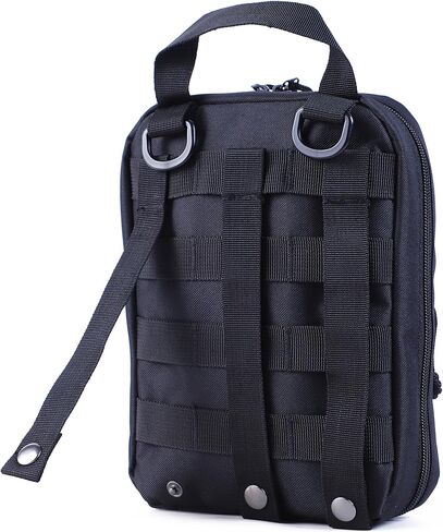 Tactical Pistol Magazine Pouch, MOLLE 9mm Mag Pouch with 10 Slots Fits Most Single/Double Stack Magazines for Medium and Large Handguns, Black in Saudi Arabia