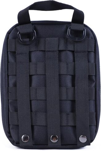 Tactical Pistol Magazine Pouch, MOLLE 9mm Mag Pouch with 10 Slots Fits Most Single/Double Stack Magazines for Medium and Large Handguns, Black in Saudi Arabia