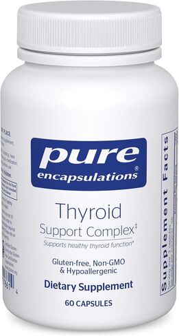 Pure Encapsulations Thyroid Support Complex - Hypoallergenic Supplement with Herbs and Nutrients for Optimal Thyroid Gland Function* - with Vitamin A, C, D, and Selenium - 120 Capsules in Saudi Arabia