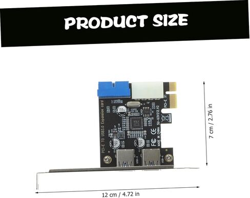 بطاقة توسيع USB Pci-e إلى محول USB داخلي مزدوج لنقل البيانات بسرعة عالية لسطح المكتب مع موصل أمامي متوافق مع أنظمة تشغيل متعددة، مستقر وموثوق in Kuwait