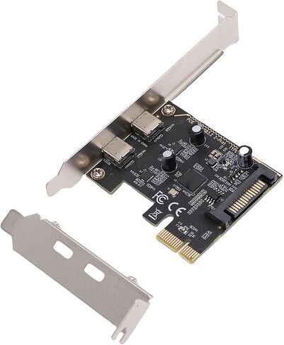بطاقة Sanpyl PCI E إلى USB 3.2 Gen 1، بطاقة توسيع منافذ USB مزدوجة من النوع C بسرعة 5 جيجابت في الثانية، بطاقة PCI Express للفوز بنظام التشغيل Linux لنظام التشغيل X in Saudi Arabia