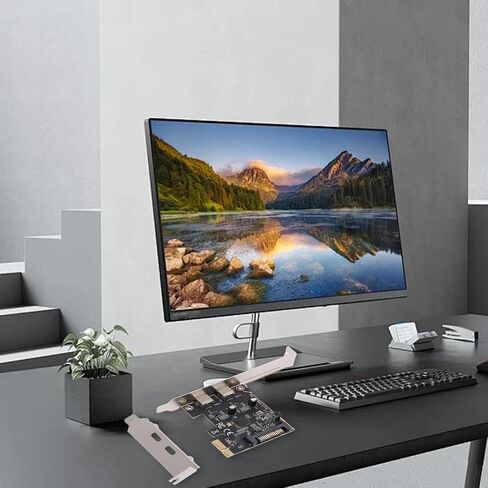 بطاقة Sanpyl PCI E إلى USB 3.2 Gen 1، بطاقة توسيع منافذ USB مزدوجة من النوع C بسرعة 5 جيجابت في الثانية، بطاقة PCI Express للفوز بنظام التشغيل Linux لنظام التشغيل X in Saudi Arabia
