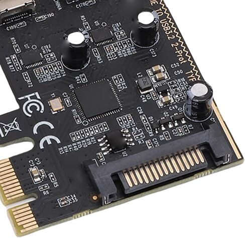بطاقة Sanpyl PCI E إلى USB 3.2 Gen 1، بطاقة توسيع منافذ USB مزدوجة من النوع C بسرعة 5 جيجابت في الثانية، بطاقة PCI Express للفوز بنظام التشغيل Linux لنظام التشغيل X in Saudi Arabia