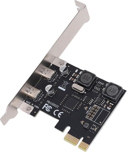 بطاقة Bewinner PCIe إلى USB C، بطاقة توسيع USB 3.1 Gen1 بمنفذين بسرعة 5 جيجابت في الثانية، محول داخلي لسطح المكتب لمحرك الأقراص الصلبة SSD، كمبيوتر لمحطة عمل صندوق القرص الصلب SSD in Saudi Arabia