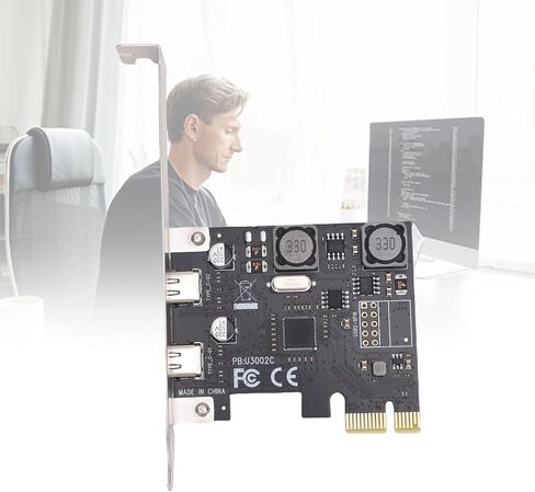بطاقة Bewinner PCIe إلى USB C، بطاقة توسيع USB 3.1 Gen1 بمنفذين بسرعة 5 جيجابت في الثانية، محول داخلي لسطح المكتب لمحرك الأقراص الصلبة SSD، كمبيوتر لمحطة عمل صندوق القرص الصلب SSD in Saudi Arabia