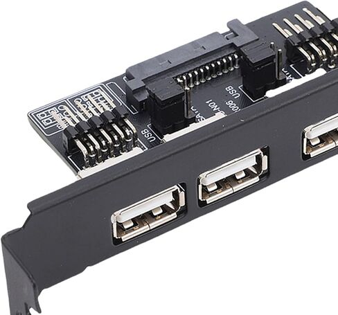 بطاقة منفذ Sanpyl Dual 9PIN إلى 4xUSB2.0، قم بتوسيع منافذ USB 2.0 الخاصة باللوحة الأم إلى الجزء الخلفي من العلبة، ومعدلات نقل البيانات 480 ميجابت في الثانية، للفوز بنظام التشغيل OS X لنظام التشغيل Linux in Saudi Arabia