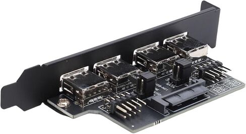 بطاقة منفذ Sanpyl Dual 9PIN إلى 4xUSB2.0، قم بتوسيع منافذ USB 2.0 الخاصة باللوحة الأم إلى الجزء الخلفي من العلبة، ومعدلات نقل البيانات 480 ميجابت في الثانية، للفوز بنظام التشغيل OS X لنظام التشغيل Linux in Saudi Arabia