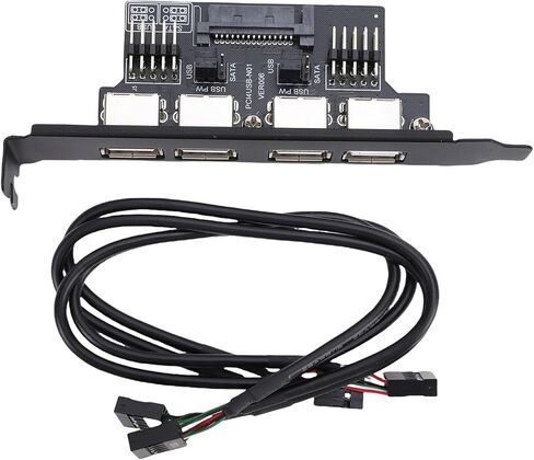 بطاقة منفذ Sanpyl Dual 9PIN إلى 4xUSB2.0، قم بتوسيع منافذ USB 2.0 الخاصة باللوحة الأم إلى الجزء الخلفي من العلبة، ومعدلات نقل البيانات 480 ميجابت في الثانية، للفوز بنظام التشغيل OS X لنظام التشغيل Linux in Saudi Arabia