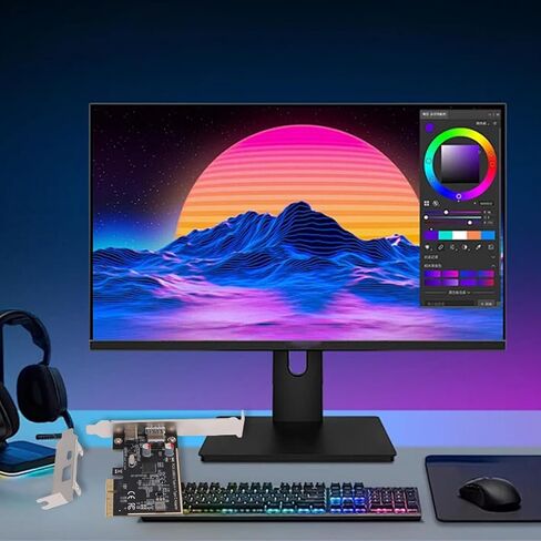 بطاقة VBESTLIFE PCIe إلى USB 3.2 Gen 1 مع منافذ من النوع C والنوع A - بطاقة توسيع PCI Express بعرض النطاق الترددي 5 جيجابت في الثانية لأجهزة الكمبيوتر المكتبية in Saudi Arabia