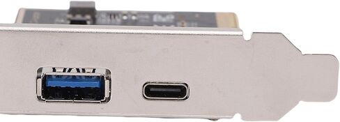 بطاقة VBESTLIFE PCIe إلى USB 3.2 Gen 1 مع منافذ من النوع C والنوع A - بطاقة توسيع PCI Express بعرض النطاق الترددي 5 جيجابت في الثانية لأجهزة الكمبيوتر المكتبية in Saudi Arabia
