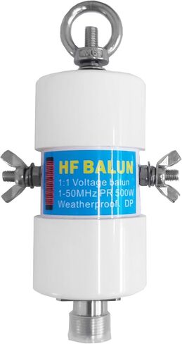 هوائي راديو الموجة القصيرة Balun، 1-50 ميجا هرتز HF Ham Antenna Balun، 500W 1:1 جهد Balun هوائي مقاوم للماء DIY مع موصل UHF أنثى (SO-239) in Saudi Arabia