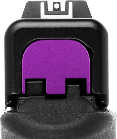 NDZ Performance Gen 5 Slide Cover Back Plate for Glock 17 19 19X 22 23 26 27 34 45 9mm .40 S&W Laser Engraved Skull Images in Black Aluminum - Choose Image in Kuwait