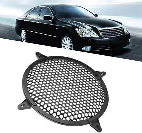 KIMISS 10 Speaker Grill Cover, 15 Inch Circular Speaker Cover, SubWoofer Plastic Mesh Cover, Car Audio Cover Woofer Speaker Modification Cover,Car Speaker Grill 12 Guard 12inch (12 inch) (10 inch) in Saudi Arabia