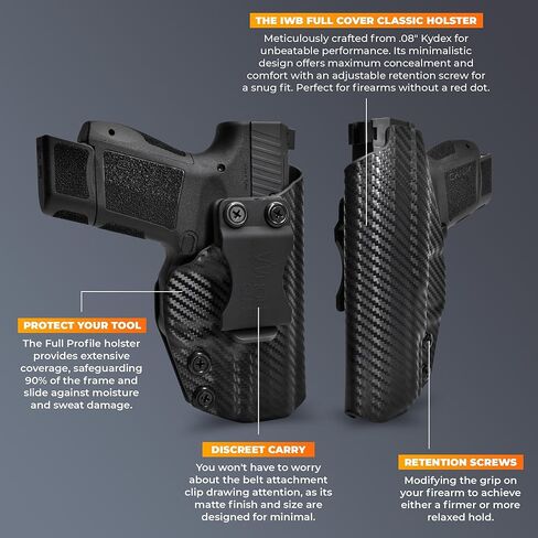 غطاء IWB كلاسيكي كامل - داخل حافظة حزام الخصر - يناسب سارسيلماز SAR9 C in Kuwait