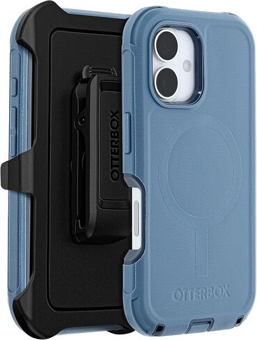 OtterBox iPhone 16 (فقط) - حافظة MagSafe من سلسلة Defender - أسود - يتضمن مشبك الحافظة - مغناطيس مدمج - بدون شاشة - متين ومتين - مع حماية للمنافذ - عبوة غير مخصصة للبيع بالتجزئة in Saudi Arabia