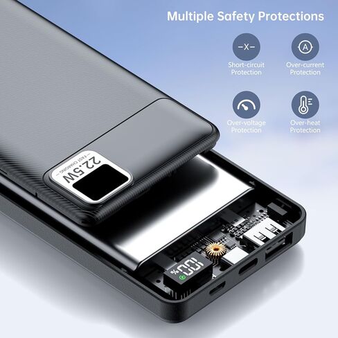 2 حزمة بطارية سترة ساخنة USB 5V / 12V 10000mAh يناسب DR.Prepare، KOVNLO، Tidewe، FFraao، iHood هوديي التدفئة الكهربائية / سترة / بطانية / كرسي / وسادة مقعد الاستاد PD20W شاحن سريع لفون in Kuwait