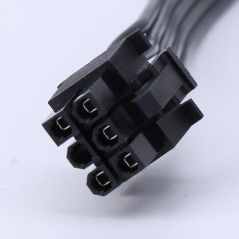 كابل وحدات الطاقة 6pin إلى الكوع وحدة PCIE 6P مسطحة سوداء للكمبيوتر RM550x RM650x RM750x RM850x RM1000x in Kuwait