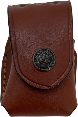 SWORD Handmade Single Speedloader Carrier/case/Pouch for 357 Magnum 6 & 7 Shots, 44 Magnum 5 Shot, S&W .38 Special 6 Shot speedloaders Genuine Leather Handmade! Brown and Black in Saudi Arabia