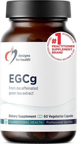 Designs for Health EGCg - Decaffeinated Green Tea Extract (225mg) + Polyphenols Antioxidant Supplement - Non-GMO Vegan Green Tea Pills (60 Capsules) in Saudi Arabia