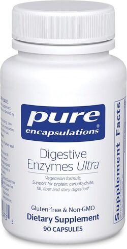 Pure Encapsulations Digestive Enzymes Ultra - Vegetarian Digestive Enzyme Supplement to Support Protein, Carb, Fiber, and Dairy Digestion* - 90 Capsules in Saudi Arabia