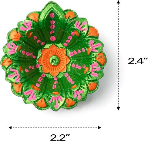 Super Saver Pack 12 Pcs Diwali Diya for Decoration for Home, Clay Diya for Diwali with Wicks, Diwali Gifts for Friends, Diwali Decor, Tea Lights Holder for Diwali Decorations, Diyas for Pooja in Saudi Arabia
