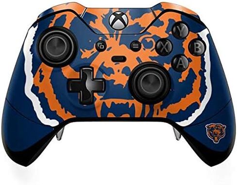 Skinit Decal Gaming Skin Compatible with Xbox One Elite Controller - Officially Licensed NFL Chicago Bears Retro Logo Design in Saudi Arabia